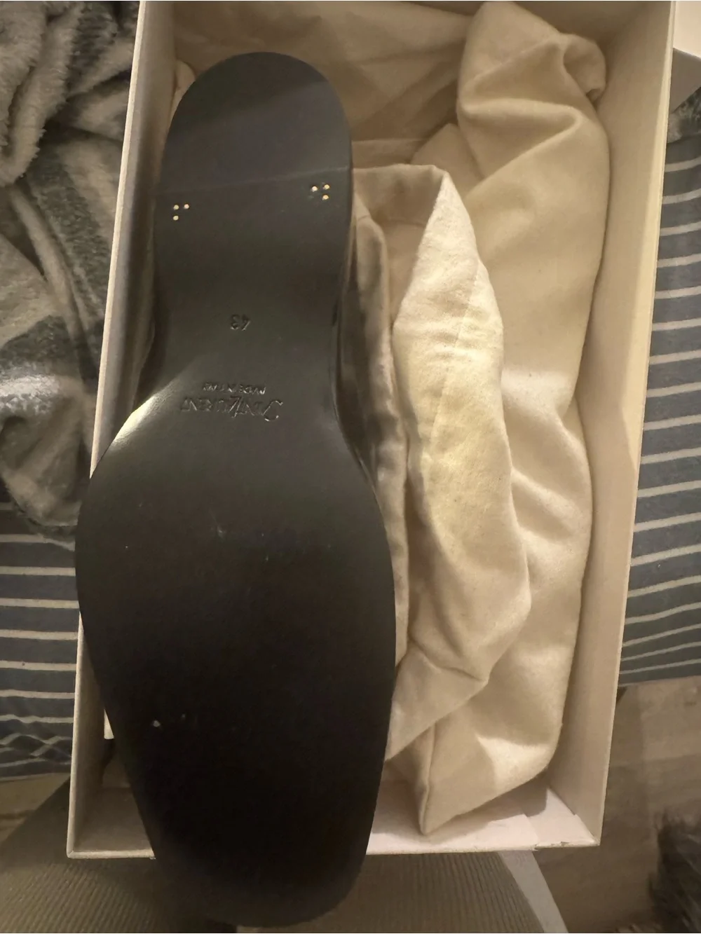 Yves Saint Laurent Men's Black Patent Slip-On Mules